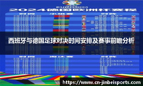 西班牙与德国足球对决时间安排及赛事前瞻分析